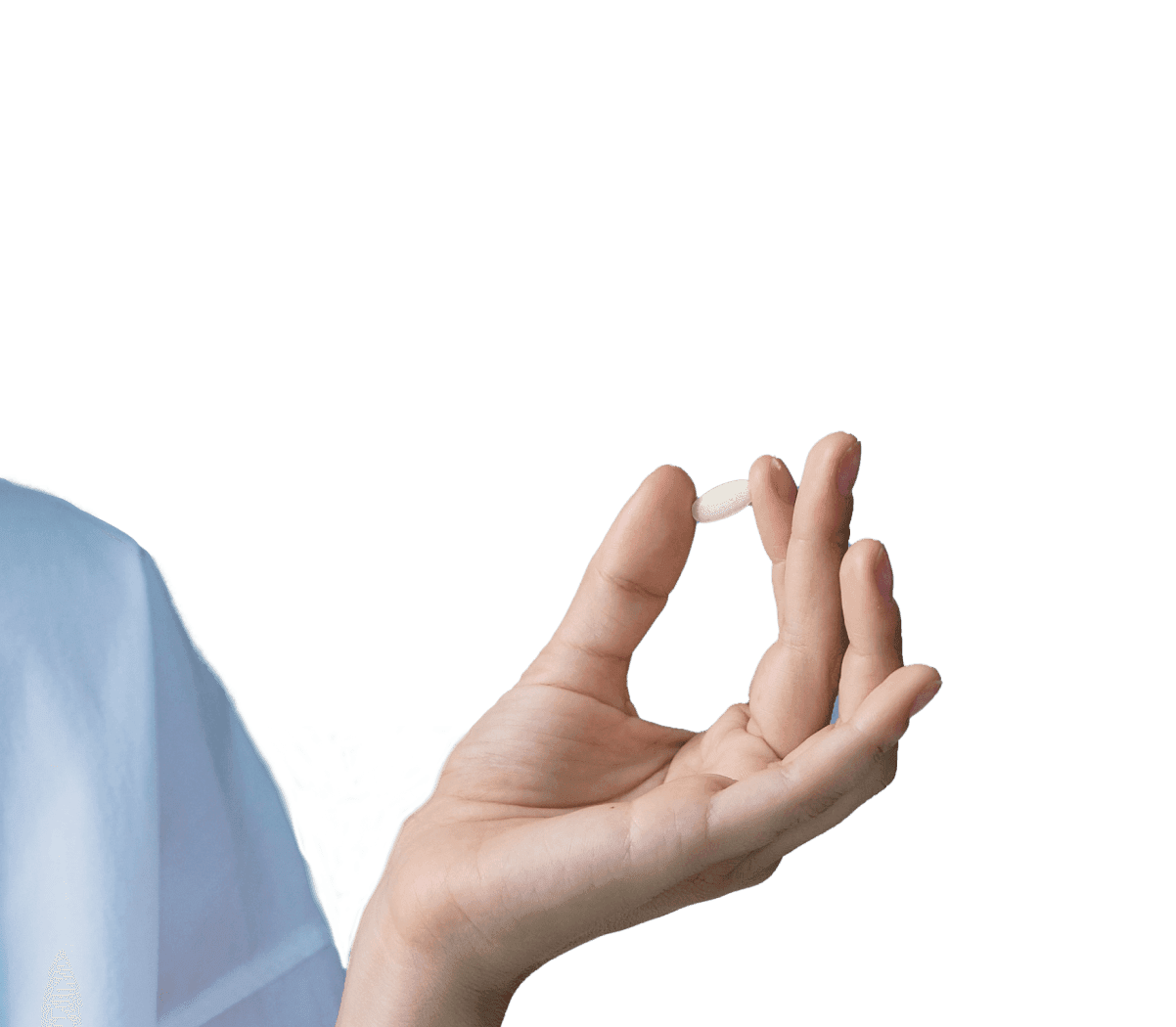 Hand holding VS-01 tablet