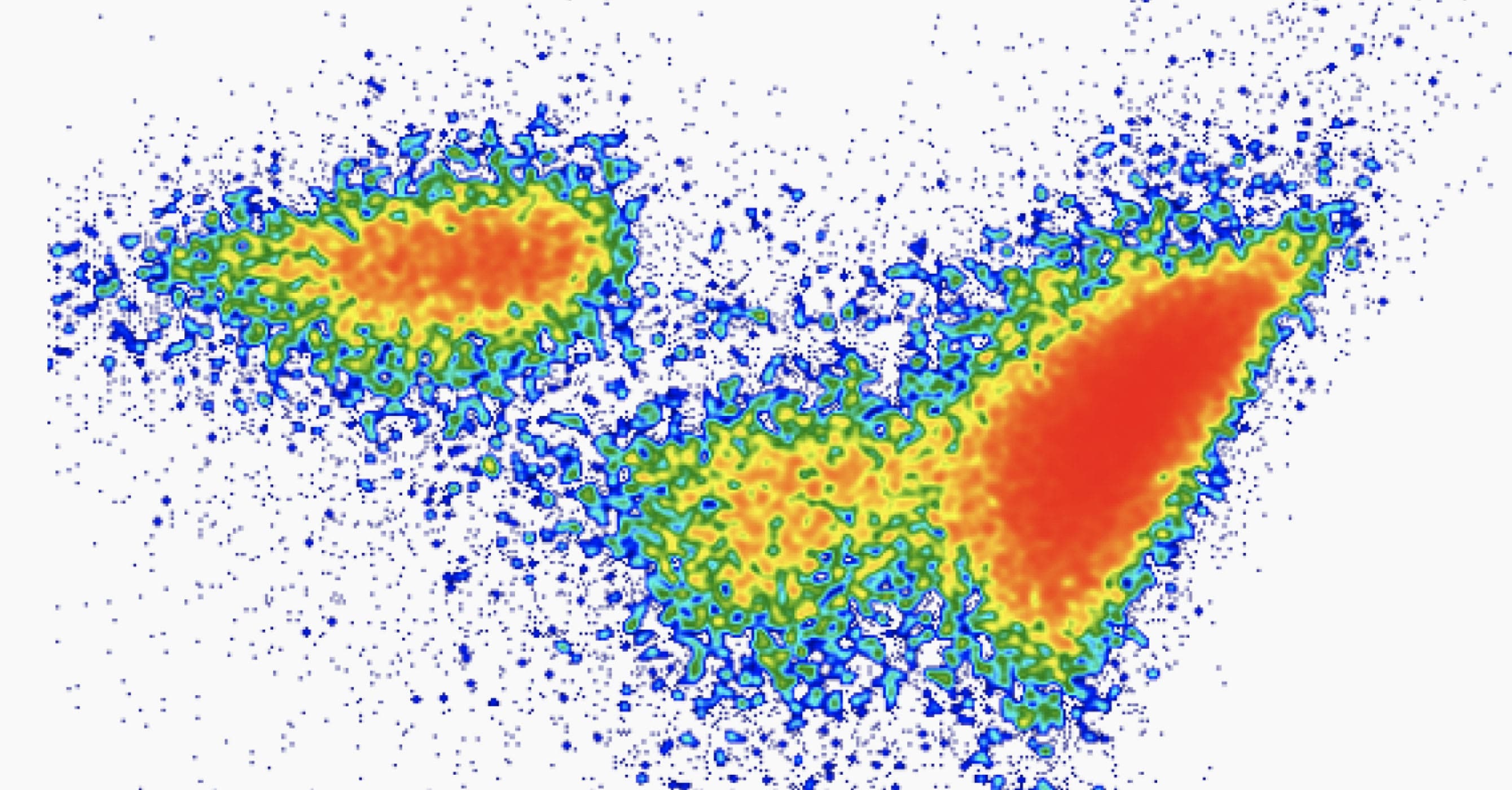 Density plot of microbial abundance in DS-01